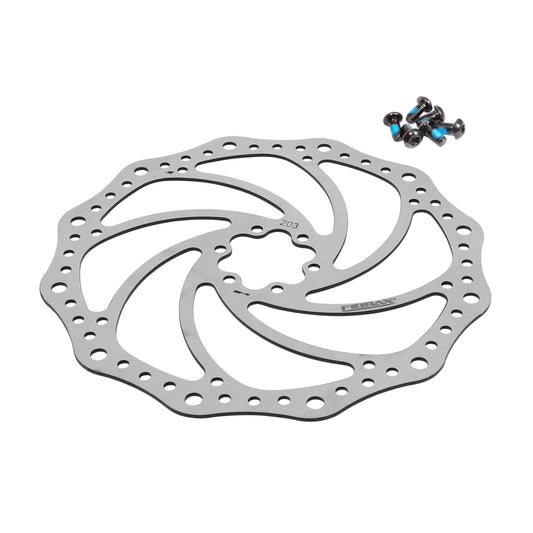 Fibrax 6-hole MTB brake disc Shimano and other compatible 203mm Sur-Ron compatible