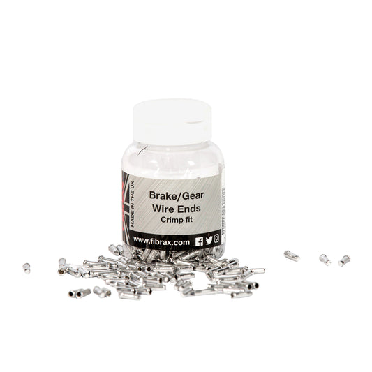 Embout de câble dérailleur-frein Fibrax 1,5-1,8mm argent (boite de 500)