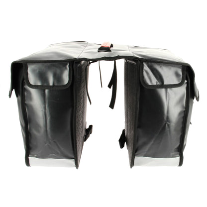 Sacoche arrière vélo double rigide Hapo.g 32l noir waterproof fixation velcros sur porte bagage