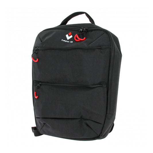 Hapo.g black 13L front bicycle handlebar bag for e-bike / 8cm internal width handlebar mount