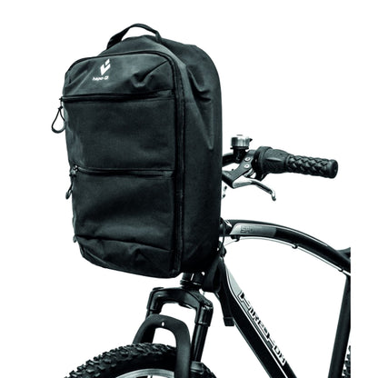 Sacoche avant sac à dos vélo Hapo.g noir 13l fixation cintre dmts largeur intérieure fixation pour VAE / 8cm