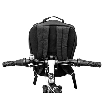 Sacoche avant sac à dos vélo Hapo.g noir 13l fixation cintre dmts largeur intérieure fixation pour VAE / 8cm