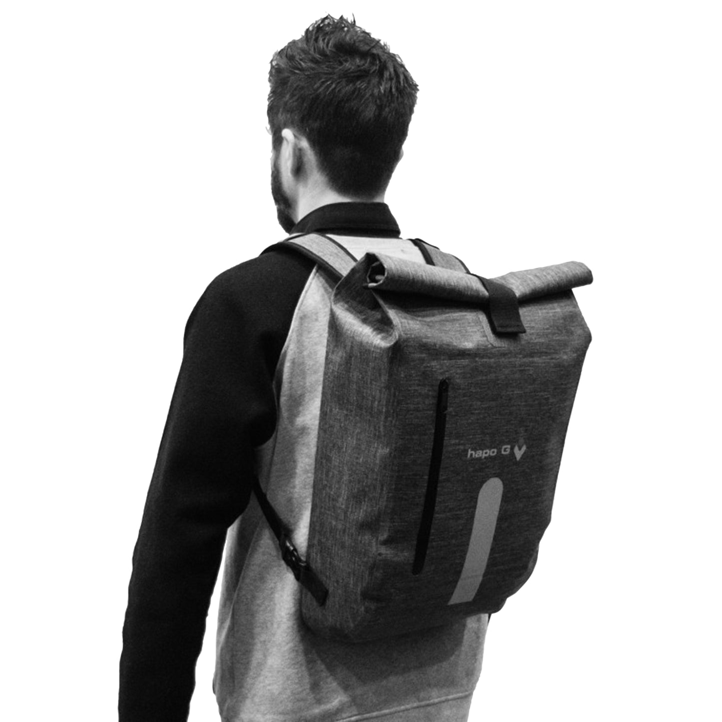 Hapo-g Waterproof 14L Grey Right/Left Side Pannier Backpack Rack Mount