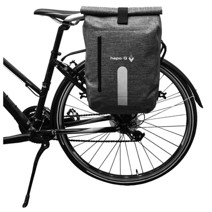 Hapo-g Waterproof 14L Grey Right/Left Side Pannier Backpack Rack Mount