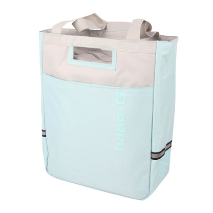 Sacoche arrière vélo latérale isotherm bleu ice fixation porte bagage sur crochet hook