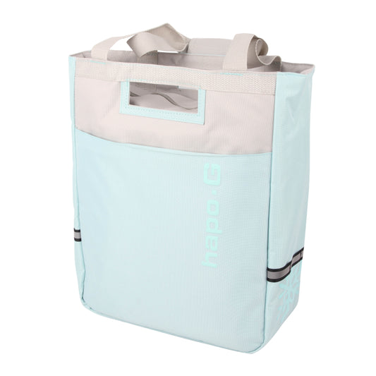 Sacoche arrière vélo latérale isotherm bleu ice fixation porte bagage sur crochet hook