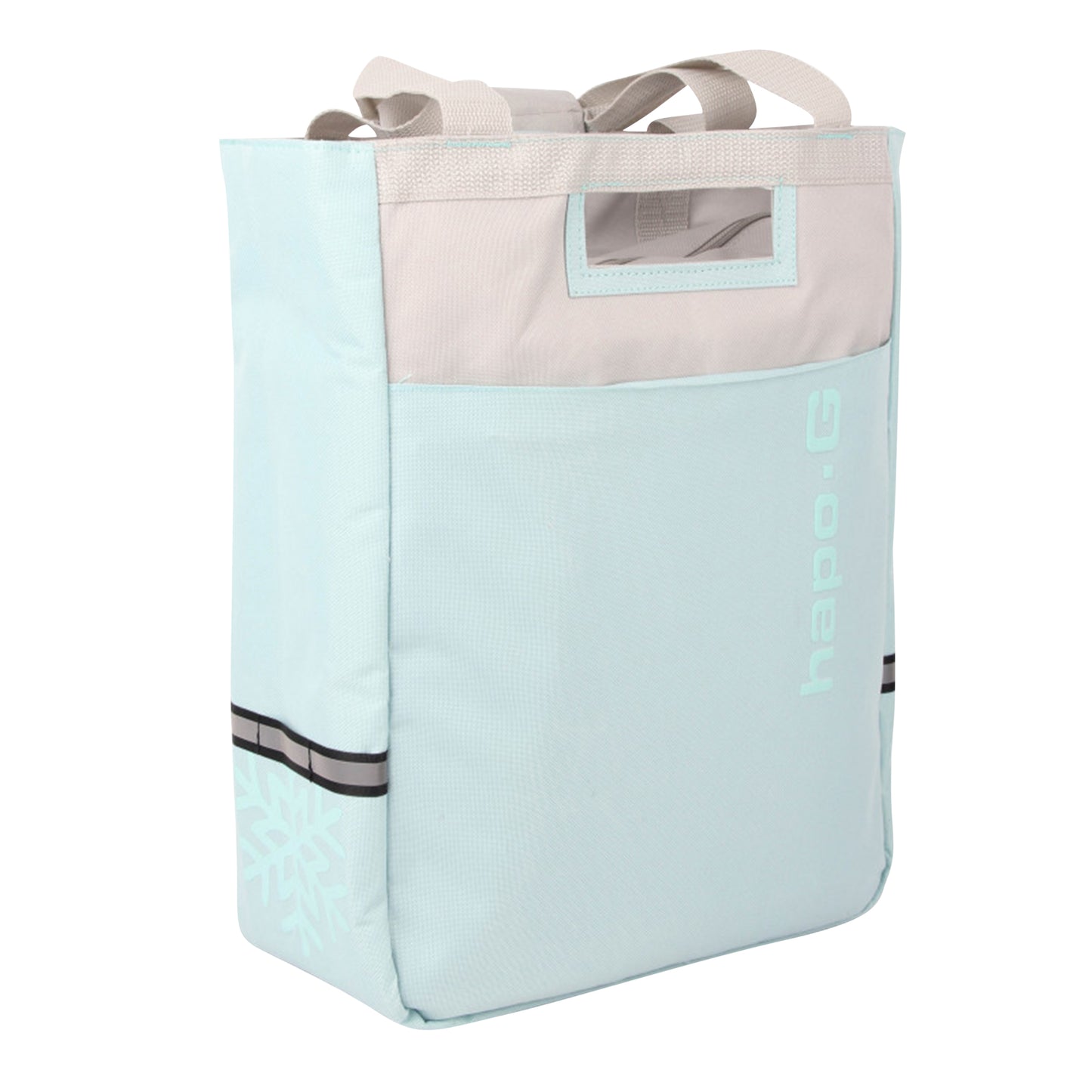 Sacoche arrière vélo latérale isotherm bleu ice fixation porte bagage sur crochet hook