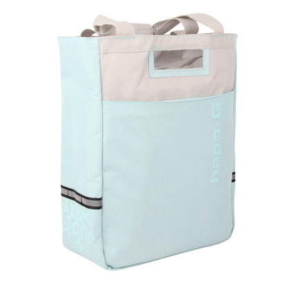 Sacoche arrière vélo latérale isotherm bleu ice fixation porte bagage sur crochet hook