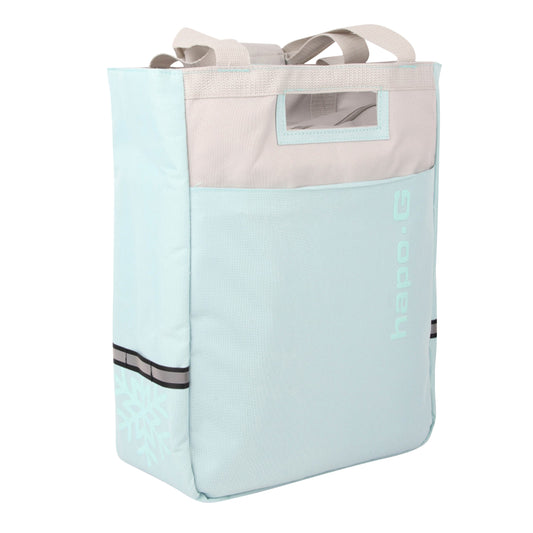 Sacoche arrière vélo latérale isotherm bleu ice fixation porte bagage sur crochet hook