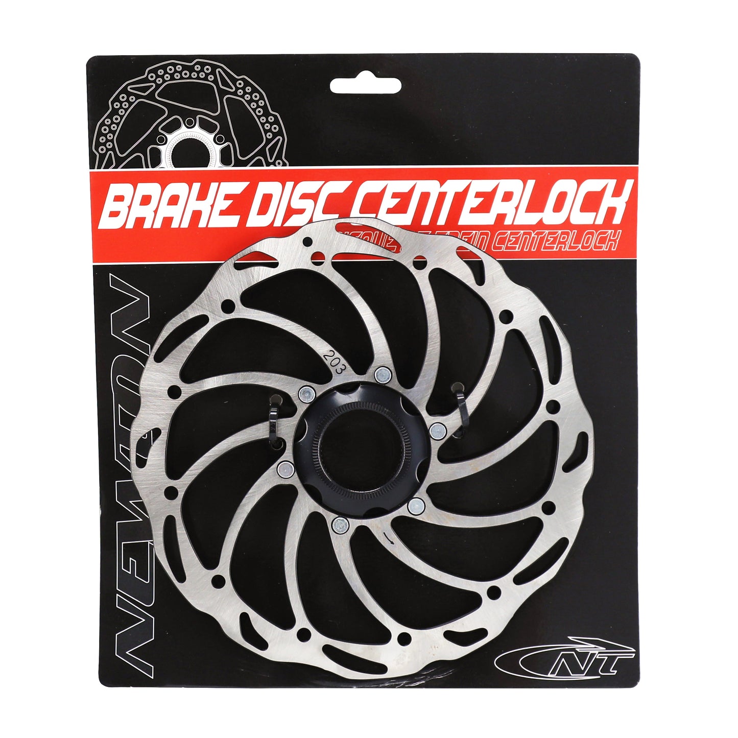 Newton Brakco Centerlock MTB Brake Disc compatible with Shimano and others 203mm