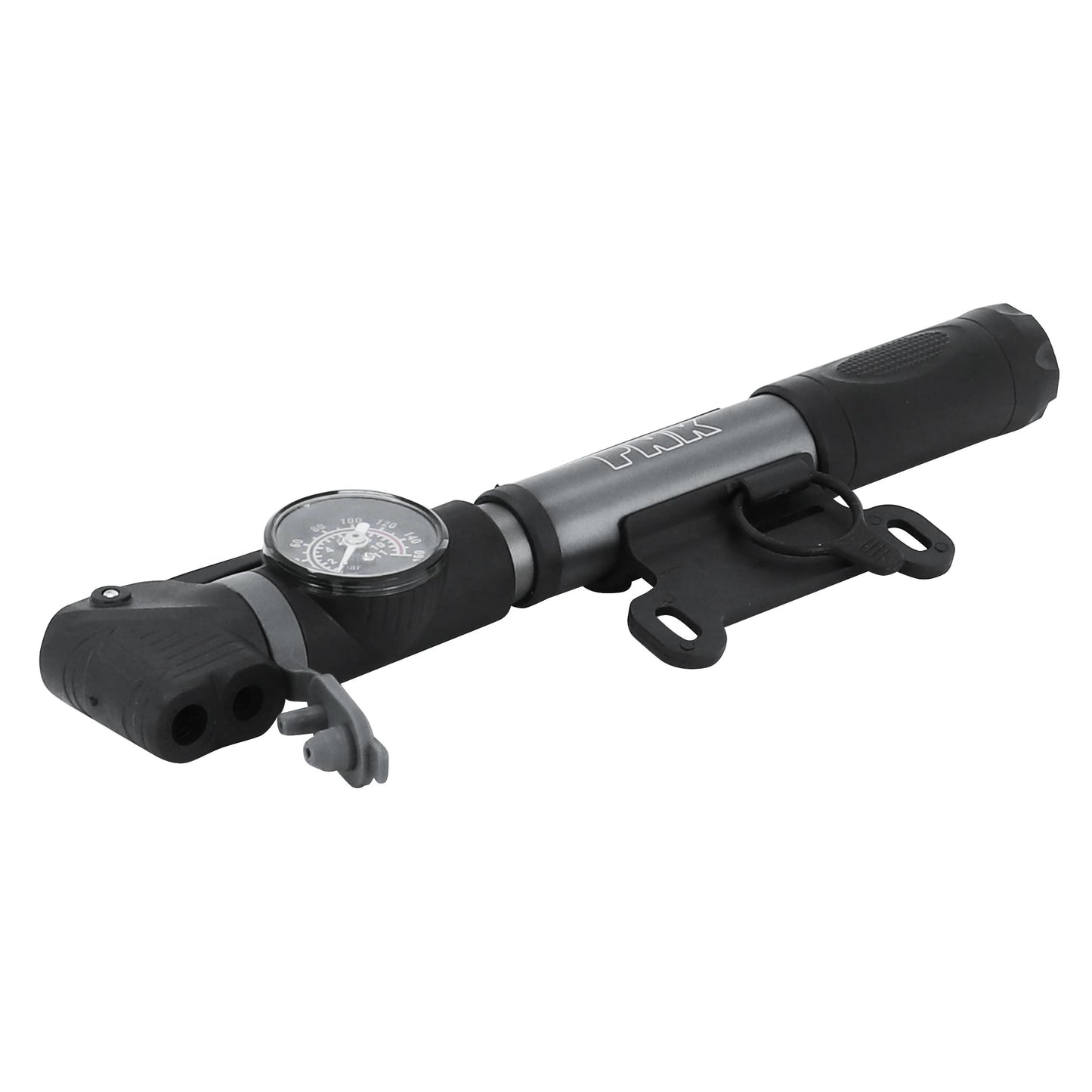 Pompe mini route VTT PCP alu argent 7 bars mano