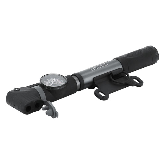 Mini road/MTB pump PCP aluminum silver 7 bar gauge