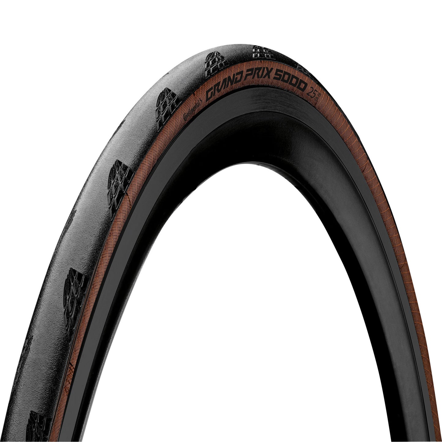 Pneu Route 700 X 28 Continental Grand Prix 5000 Noir flanc Marron TS (28-622) -GP5000-