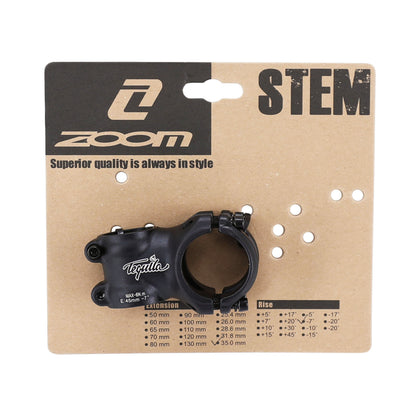 Zoom Tequila DH black MTB stem for 35 L45 handlebar