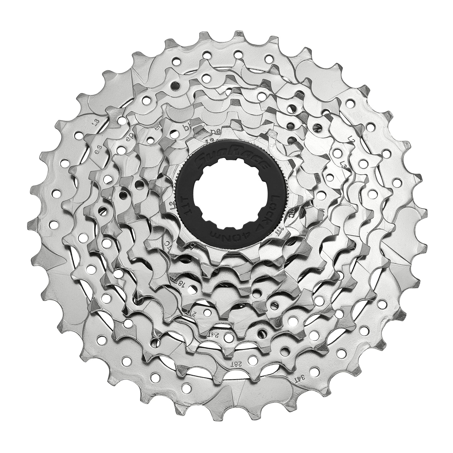 Cassette 8v. Sunrace m66 11-34 VTT pour Shimano-Sram nickel (11-13-15-18-21-24-28-34)