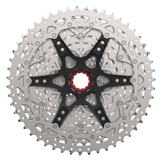 Cassette 12v. Sunrace mz800 11-51 VTT compatible Shimano métallique argent (11-13-15-17-19-21-24-28-33-39-45-51)