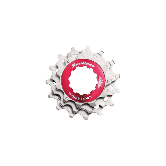 Kit 3 pignons Sunrace pour Cassette 11v. 11-13-15 métallique argent avec econtre écrou blocage