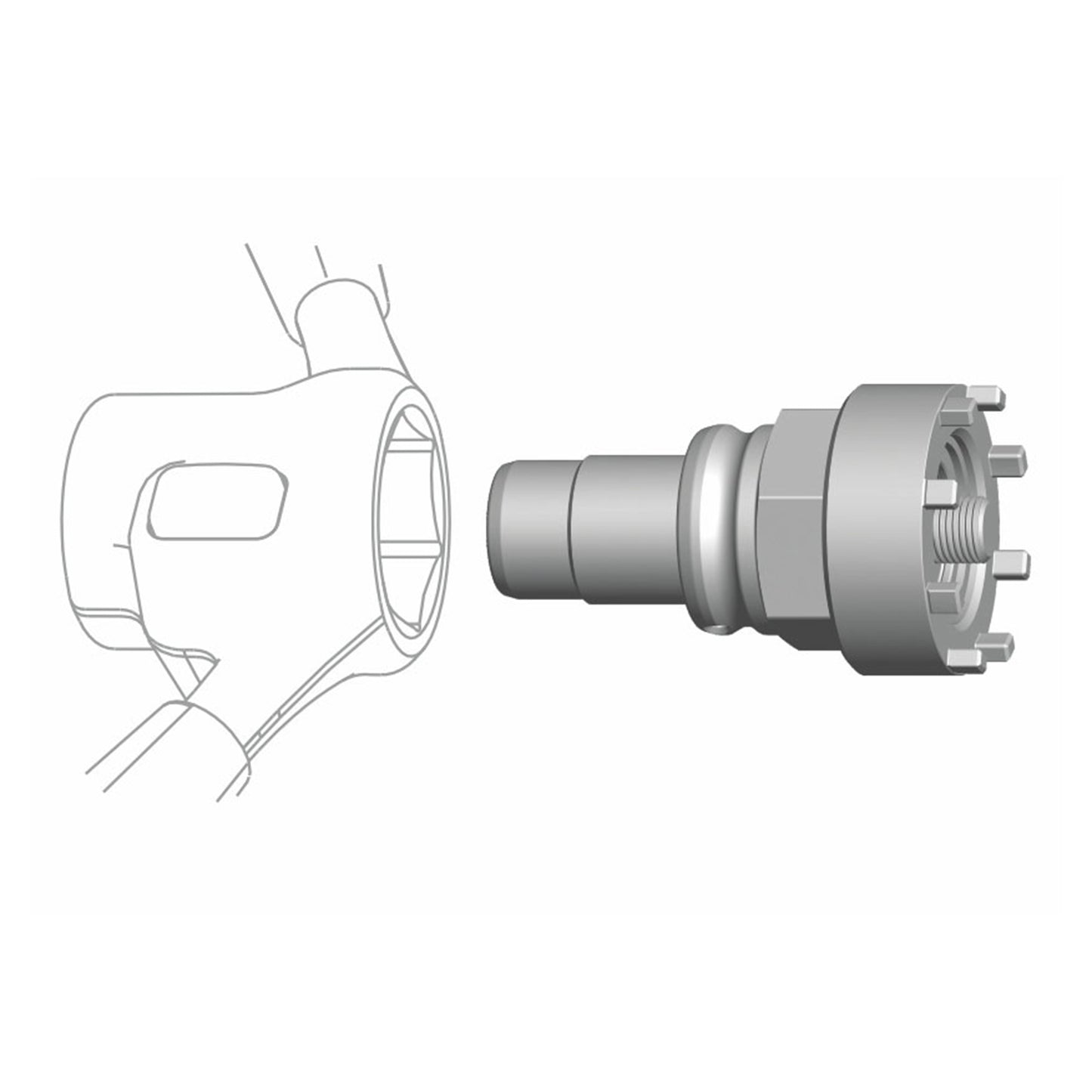 Cyclus Tool for Bosch Active Performance VAE Nut BDU3XX