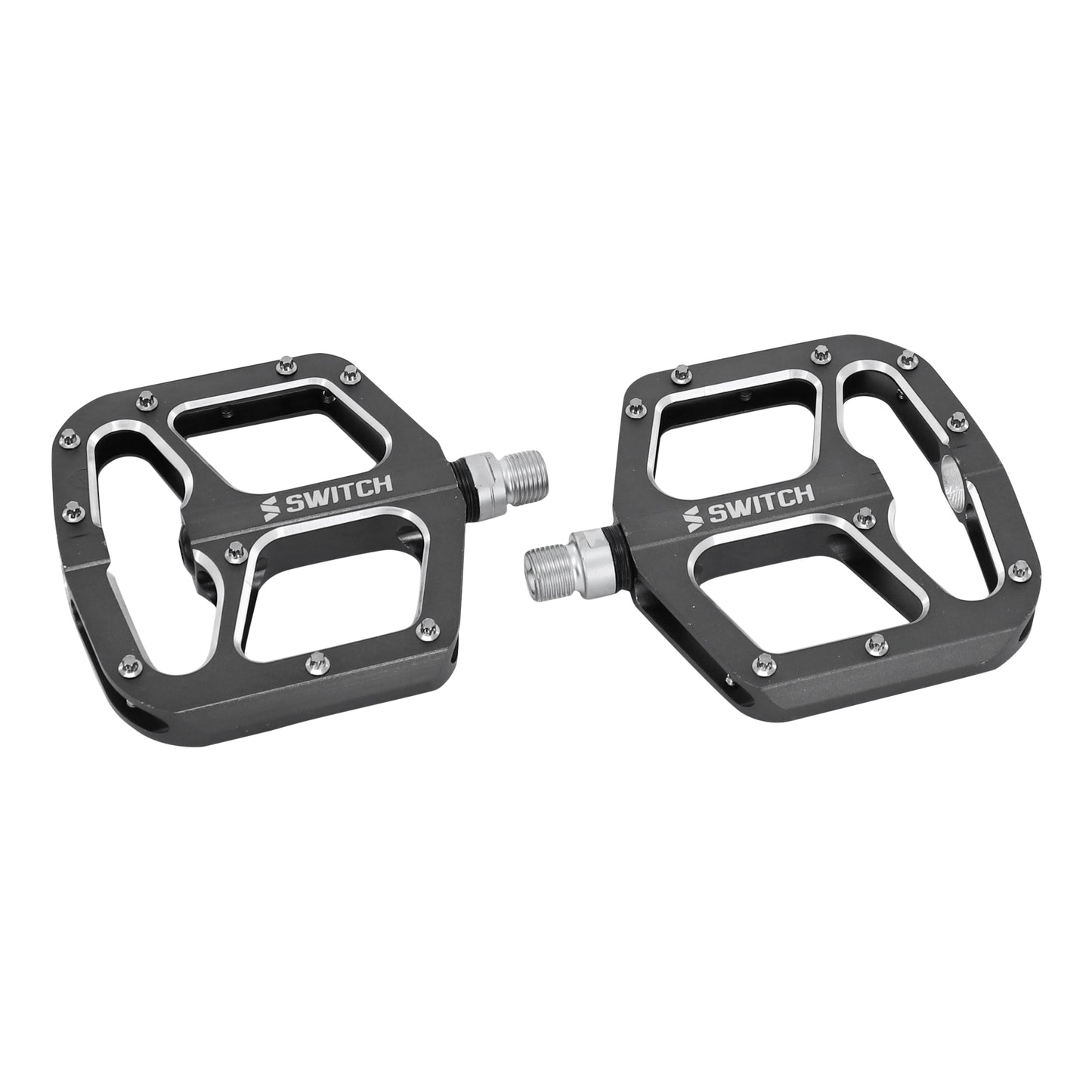 Pédale VTT BMX plateforme Switch Gap alu argent 9/16