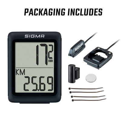 Compteur Sigma bc 5.0 wr à fil noir ( 5 fonctions)