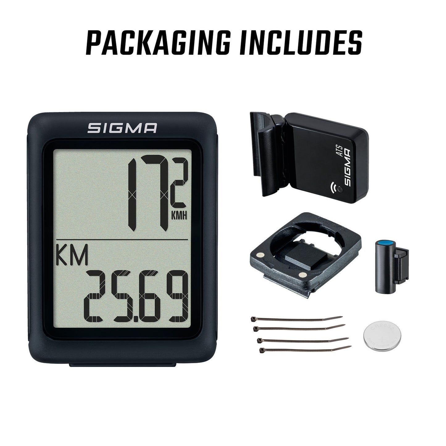 Compteur Sigma bc 5.0 wl sans fil noir ( 5 fonctions)