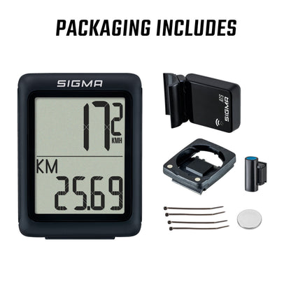 Compteur Sigma bc 5.0 wl sans fil noir ( 5 fonctions)