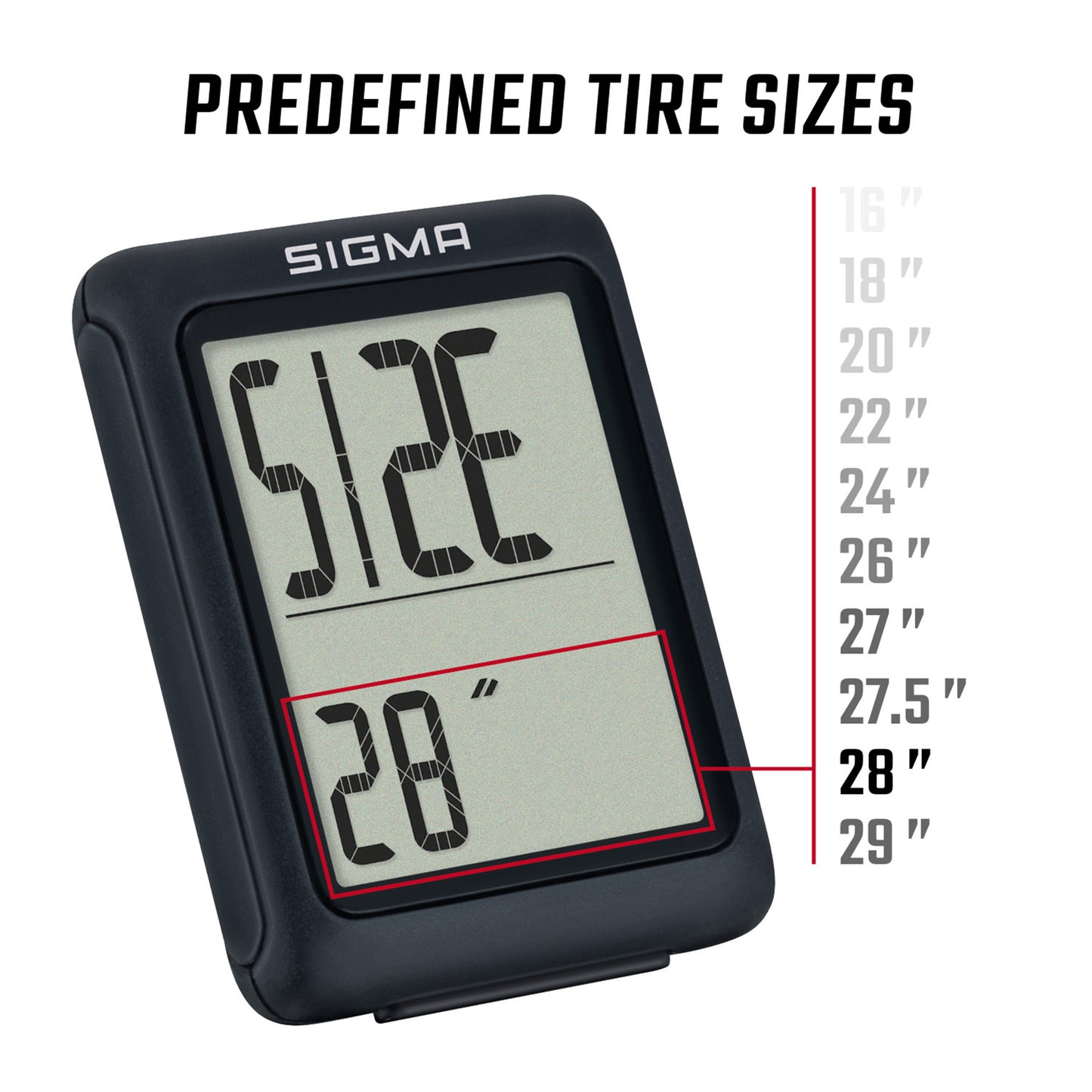 Compteur Sigma bc 5.0 wl sans fil noir ( 5 fonctions)