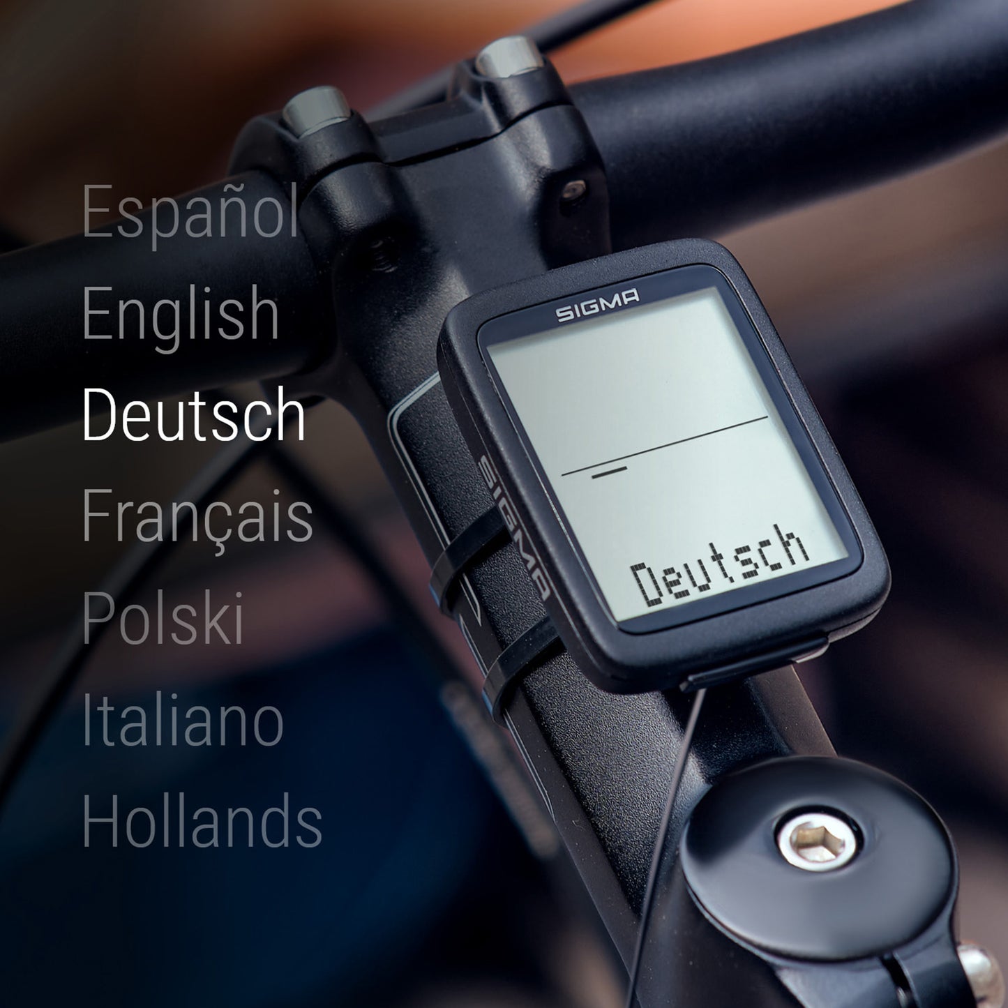Compteur Sigma bc 8.0 wr à fil noir ( 8 fonctions)
