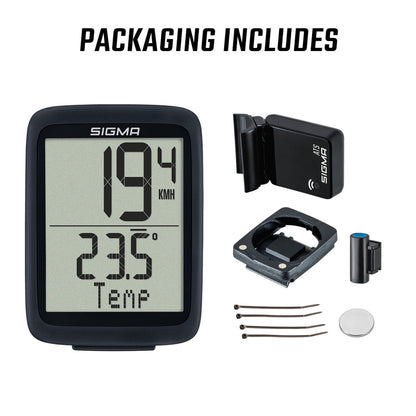 Compteur Sigma bc 10.0 wl sans fil noir ( 10 fonctions)