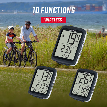 Compteur Sigma bc 10.0 wl sans fil noir ( 10 fonctions)