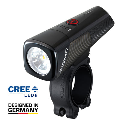 Eclairage vélo usb avant Sigma buster 800 lumen visibilité 170m