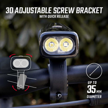 Eclairage vélo usb avant Sigma buster 1100 lumen visibilité 170m