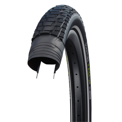Pneu Cargo - City 27.5 X 2.60 Schwalbe Pick-Up Noir TR Double Defense (65-584) Compatible VAE