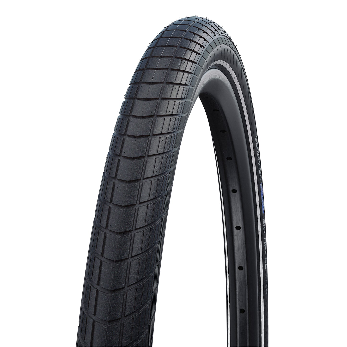 Pneu VTT Urbain 29 X 2.00 Schwalbe Big Apple Noir TR (50-622) Renfort K-Guard flanc Reflex