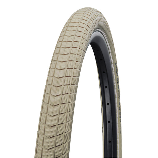 Pneu VTC Urbain 700 X 38 (29 x 1,50) Schwalbe Big Ben TR Crème (40-622) Renfort K-Guard flanc Reflex