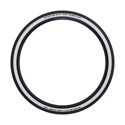 Pneu VTT Urbain 26 X 1.75 Schwalbe Road Cruiser HS484 Noir flanc Beige TR (47-559)