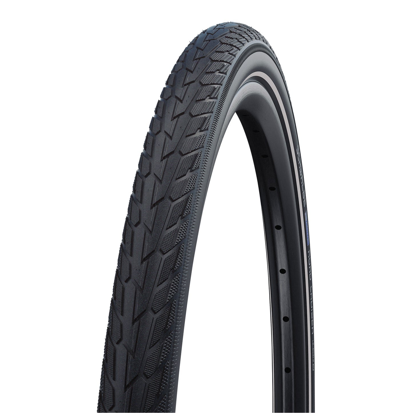 Pneu VTC Urbain 700 X 40 Schwalbe Road Cruiser HS484 Noir TR (42-622) flanc Reflex