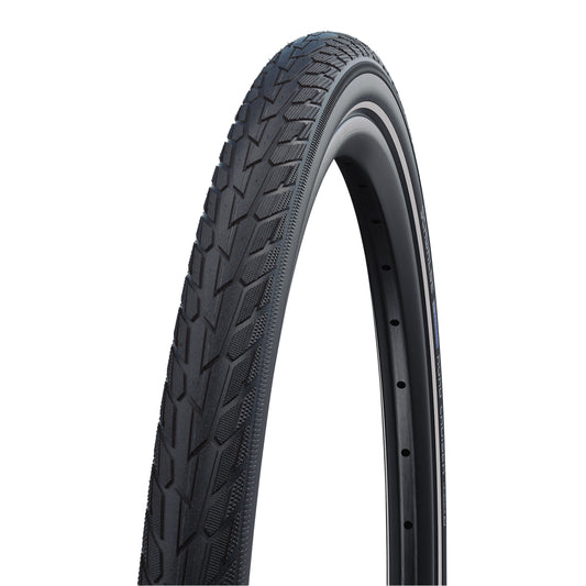 Pneu VTC Urbain 700 X 40 Schwalbe Road Cruiser HS484 Noir TR (42-622) flanc Reflex