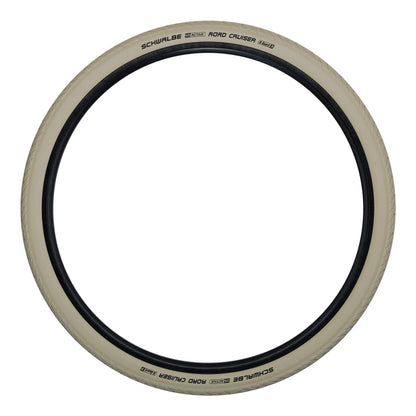 Pneu VTC Urbain 700 X 40 Schwalbe Road Cruiser HS484 Crème TR (42-622) flanc Reflex