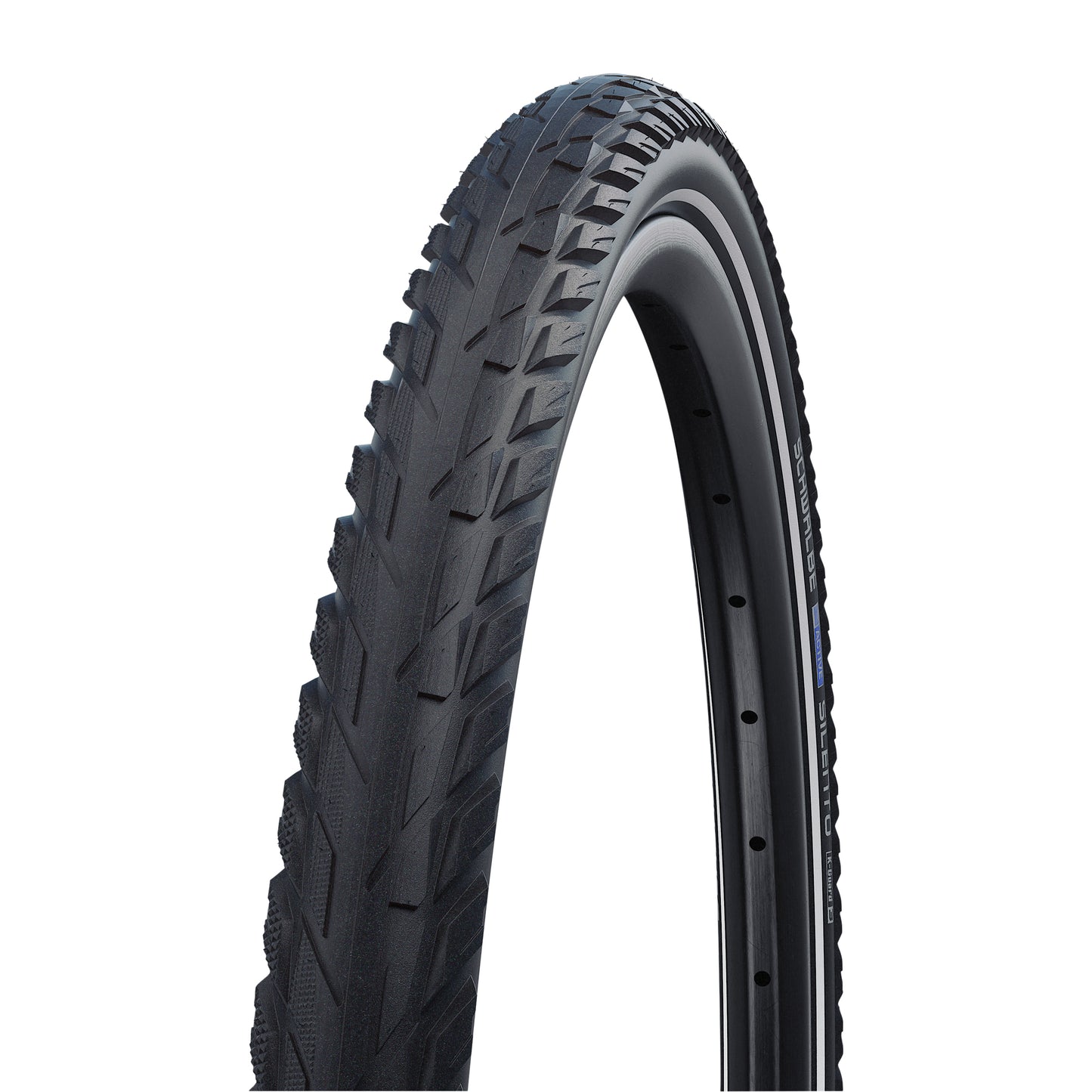 Pneu VTC Cross 700 X 47 (28-29 x 1,75) Schwalbe Silento Noir TR (47-622) Renfort K-Guard flanc Reflex