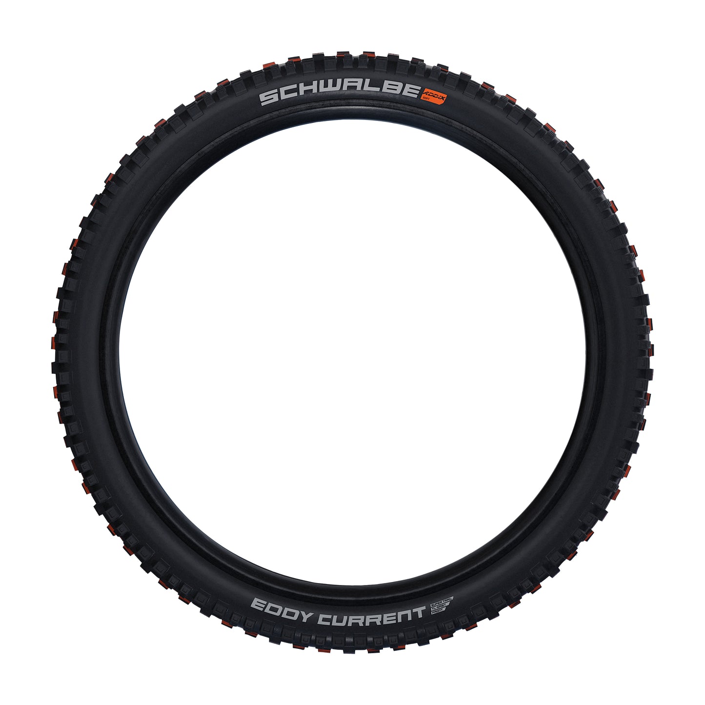 Pneu VTT Gravity - VAE 29 X 2.60 Schwalbe Eddy Current Front Addix Super Trail Noir Tubeless Ready TS (65-622) Homologué VAE e50