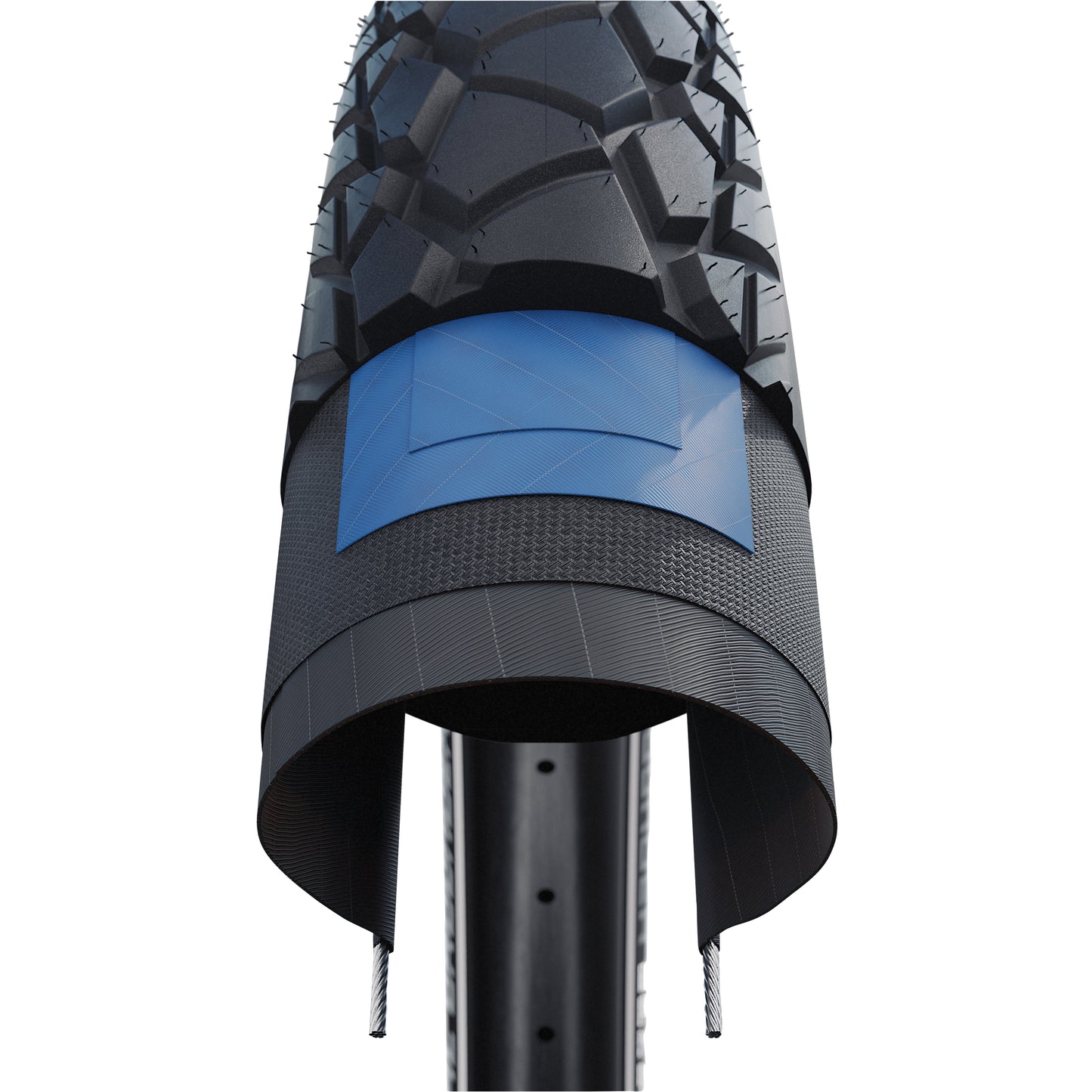 Pneu VTT SUV - VAE 27.5 X 2.60 Schwalbe Al Grounder Addix Performance Noir TR (65-584) Double Defense flanc Reflex Homologué VAE e50