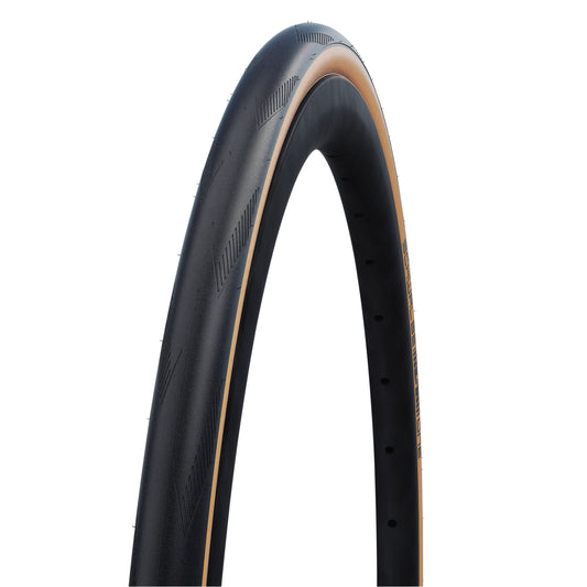 Pneu Route 700 X 25 Schwalbe One RaceGuard Addix Noir-Beige Tubeless Ready TS (25-622)