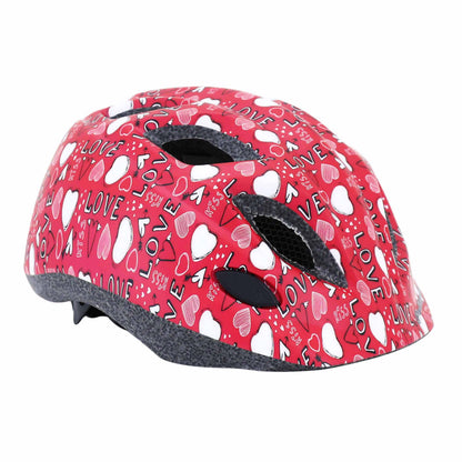 Polisport Junior Love Pink Kids' Bike Helmet with Dial and LED Light