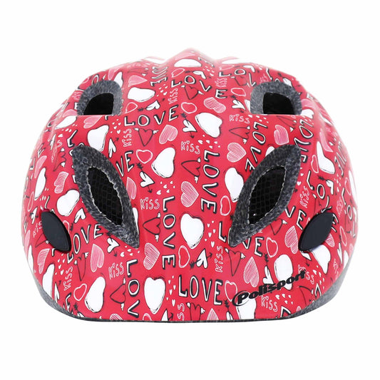 Polisport Junior Love Pink Kids' Bike Helmet with Dial and LED Light