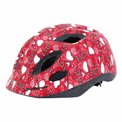 Polisport Junior Love Pink Kids' Bike Helmet with Dial and LED Light