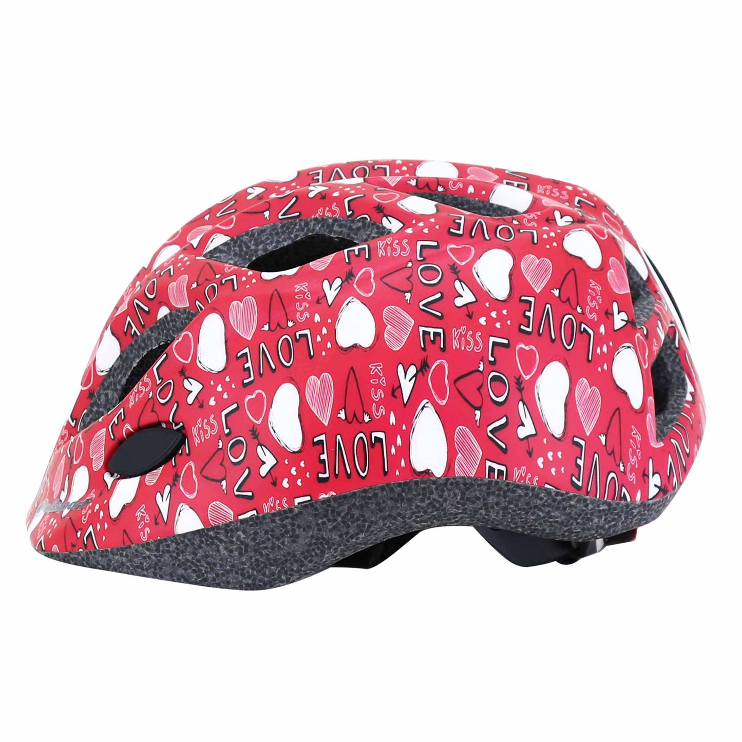 Polisport Junior Love Pink Kids' Bike Helmet with Dial and LED Light