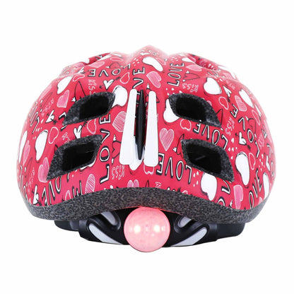 Polisport Junior Love Pink Kids' Bike Helmet with Dial and LED Light