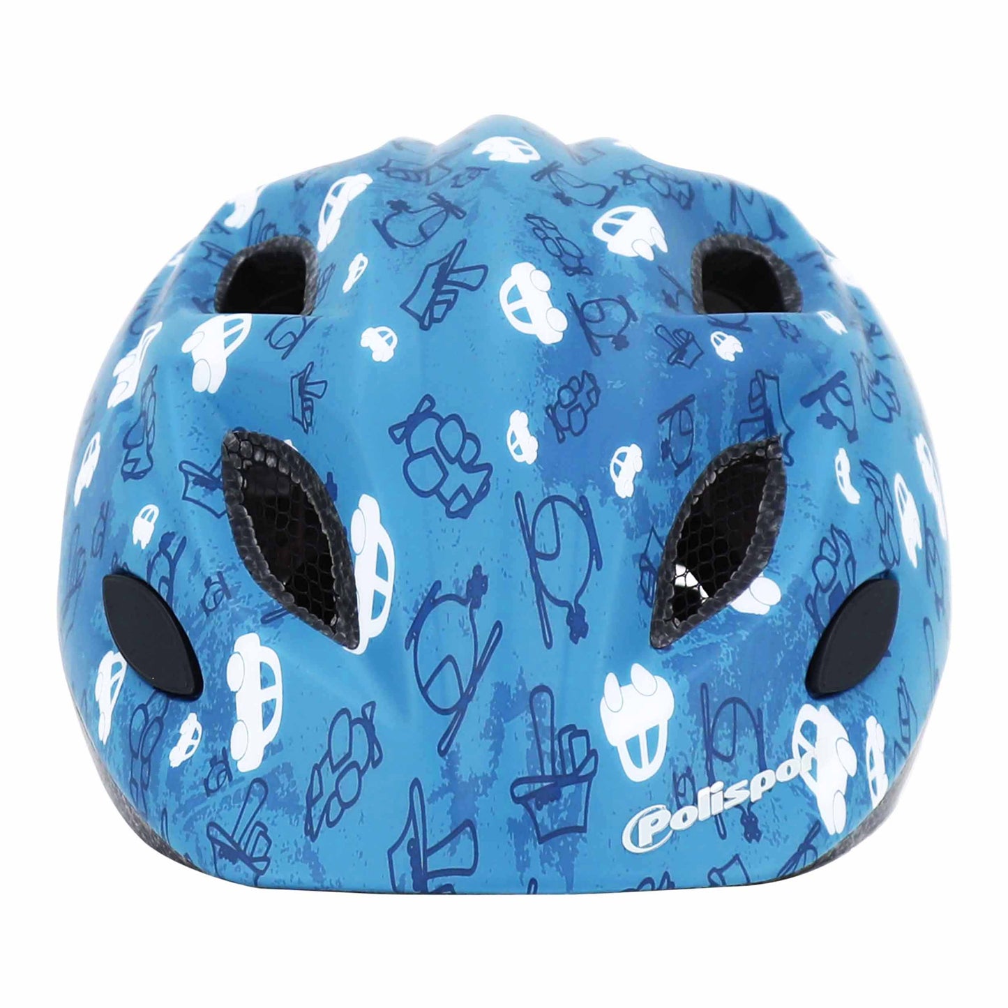 Polisport Fun Trip Blue Children's Cycling Helmet with Dial Adjustment and LED Light