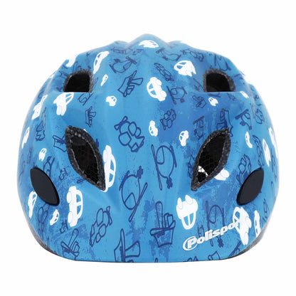 Polisport Fun Trip Blue Children's Cycling Helmet with Dial Adjustment and LED Light